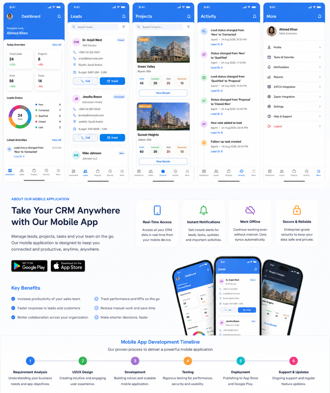 WingsClient Mobile CRM Application - iOS & Android Real Estate Suite