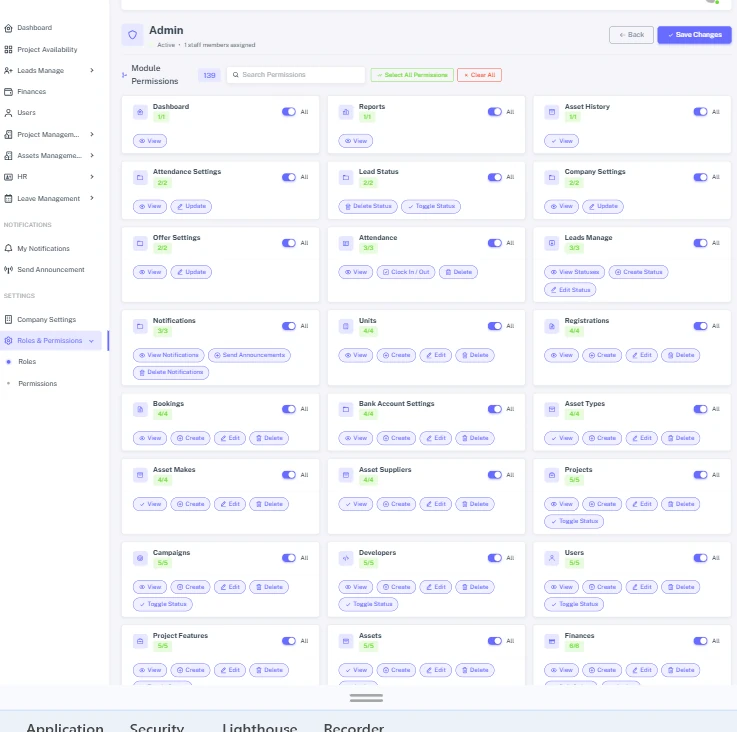 Granular 6-Tier Role-Based Access Control and Permissions Matrix